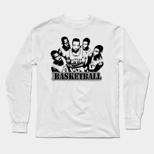 basketbal // michigan - basketbal team // on player Long Sleeve T-Shirt